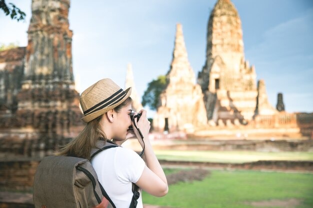 Young Asian Female Traveler With